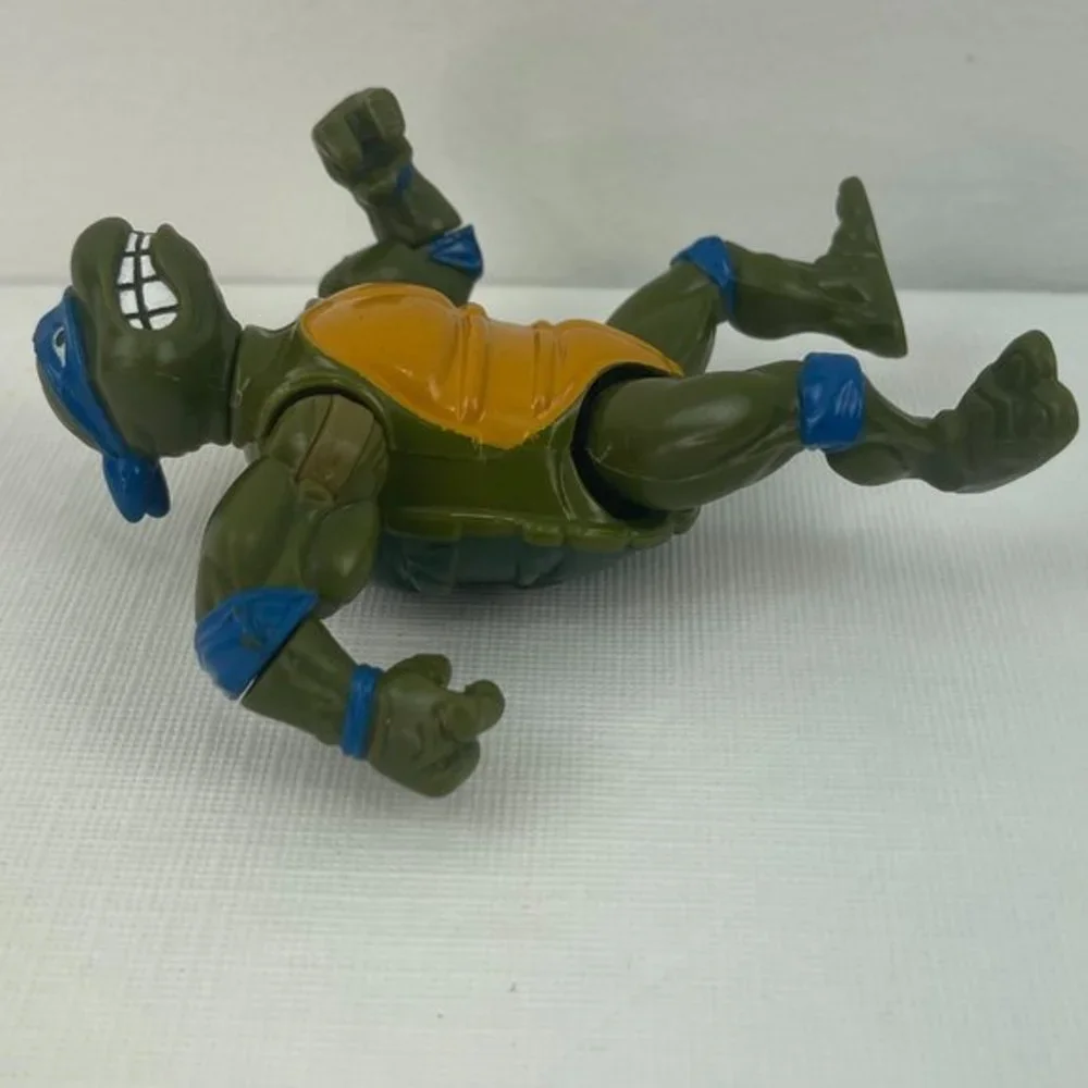 TMNT Ninja Turtles 1990 Sword Slicin Leo Wacky Action Leonardo Playmates Vintage